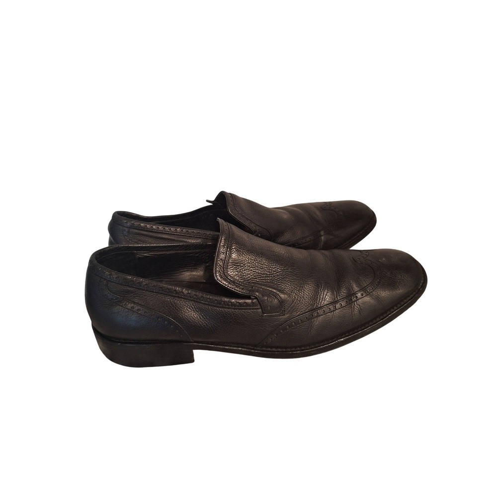 Gucci Men's leather Shoes Loafers Classic Black Size 9.5 US/43 EUR‎ /9 UK - Picture 3 of 10